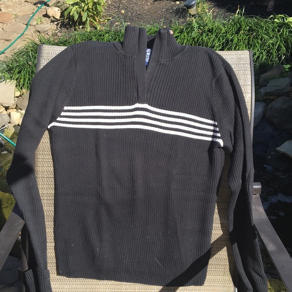 Polo by Ralph Lauren Black and White Sweater - Picture 1 of 4